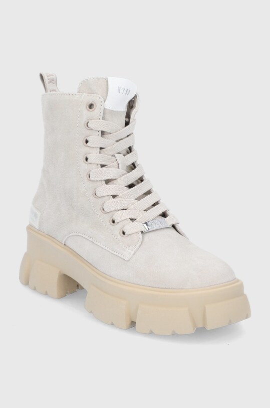 Steve Madden Workery zamszowe Tanker Bootie SM11001261.BEIGE.SUEDE beżowy AW21