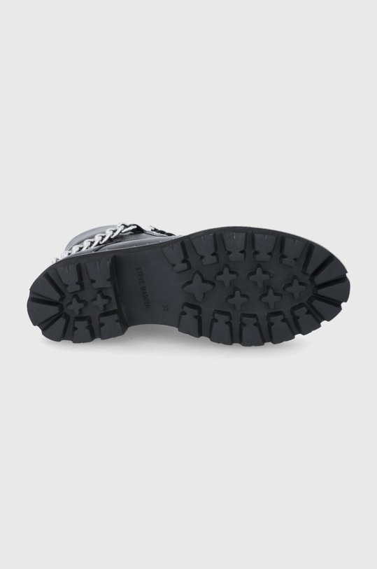 Steve Madden Botki skórzane Gandaria SM11001357.BLACK.MULT czarny