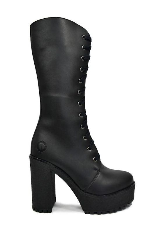 Altercore - Kozaki Alexa Vegan słupek czarny Alexa.Vegan