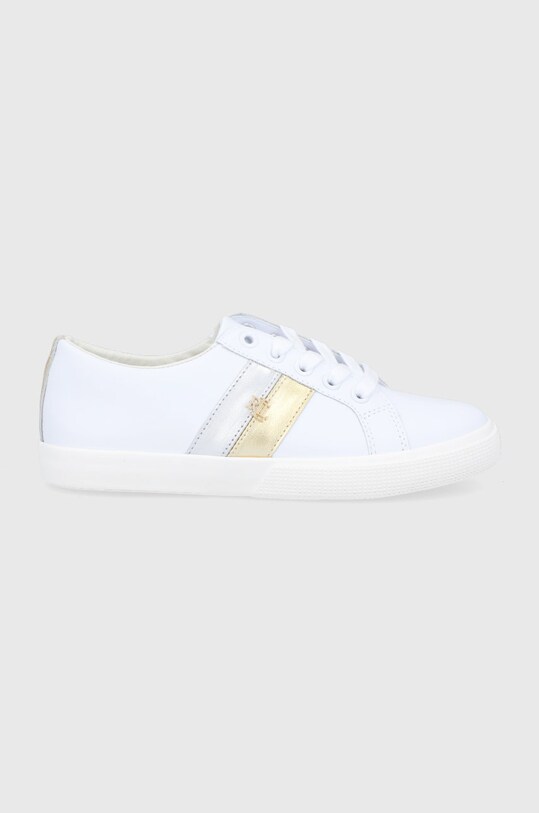 Lauren Ralph Lauren bőr cipő Janson II lapos fehér 802846087001.100
