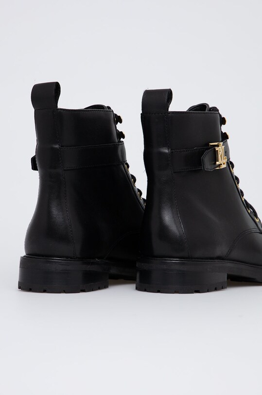 Обувки Кожени боти Lauren Ralph Lauren Elridge 802838413001.001 черен