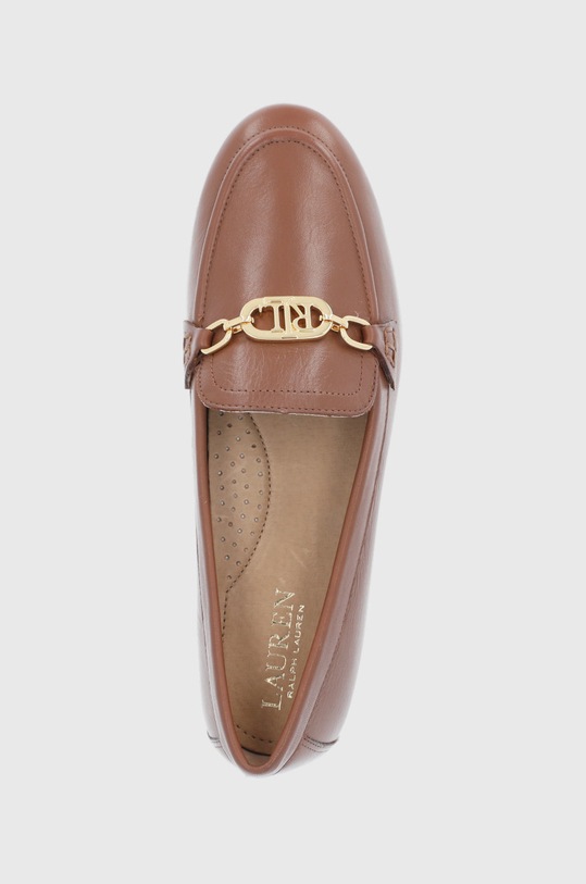Kožené mokasíny Lauren Ralph Lauren Averi hnědá 802834983002.270