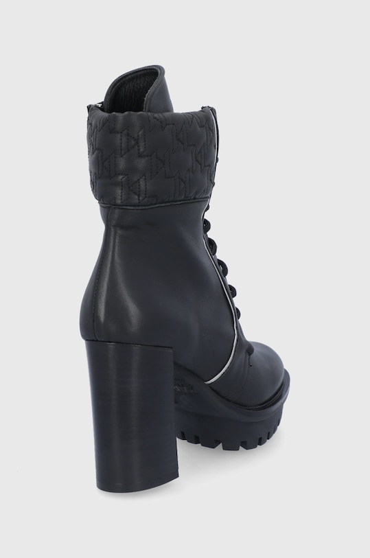 Obuv Kožené členkové topánky Karl Lagerfeld Voyage IV KL30140.Black.Lthr čierna