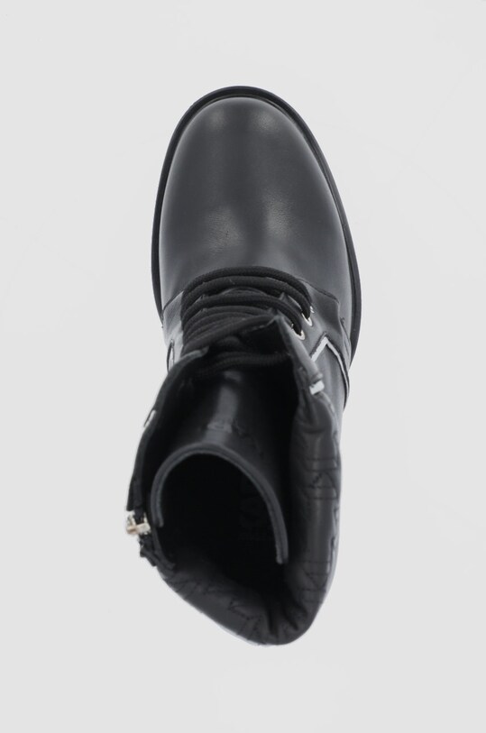 Шкіряні черевики Karl Lagerfeld Voyage IV чорний KL30140.Black.Lthr