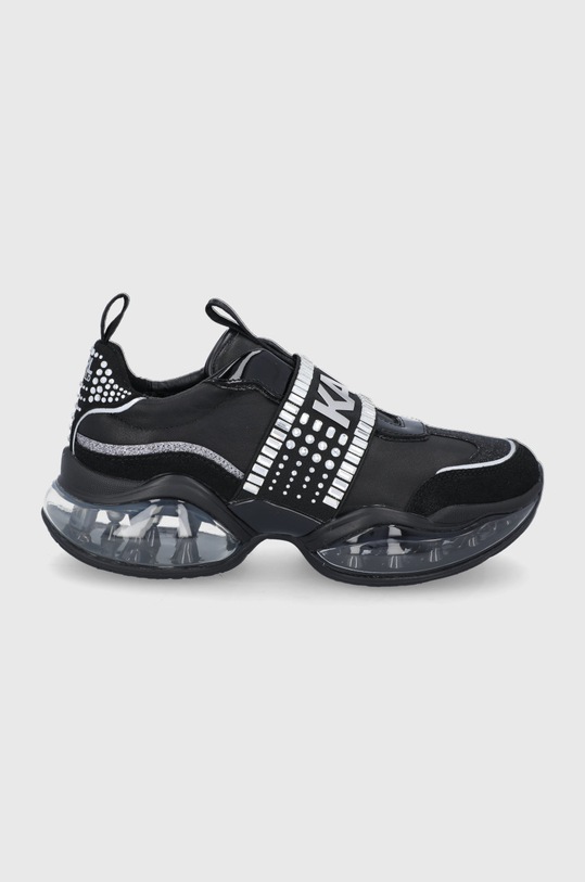 Δερμάτινα παπούτσια Karl Lagerfeld VENTURA 2 συνθετικό μαύρο KL62731.00S