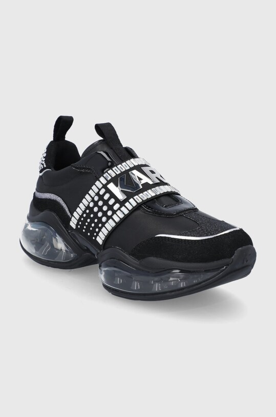 Δερμάτινα παπούτσια Karl Lagerfeld VENTURA 2 KL62731.00S μαύρο AW21