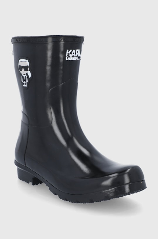 Gumáky Karl Lagerfeld KALOSH KL47073.V00 čierna AW21