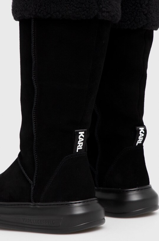 Обувь Замшевые сапоги Karl Lagerfeld Kapri Kosi KL44582.700 чёрный