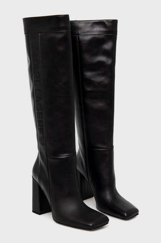 Karl Lagerfeld - Kozaki skórzane KL31480.000 KL31480.000 czarny AW21