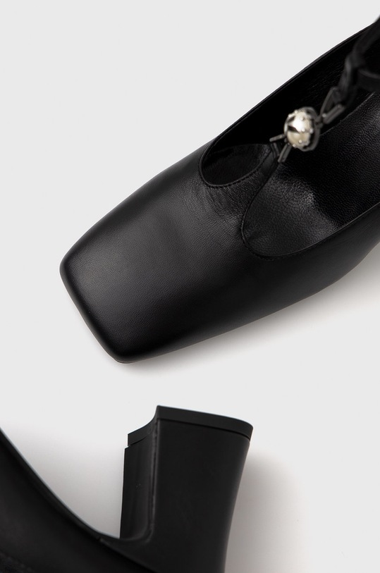 Karl Lagerfeld Czółenka skórzane KL31505.Black.Lthr KL31505.Black.Lthr czarny