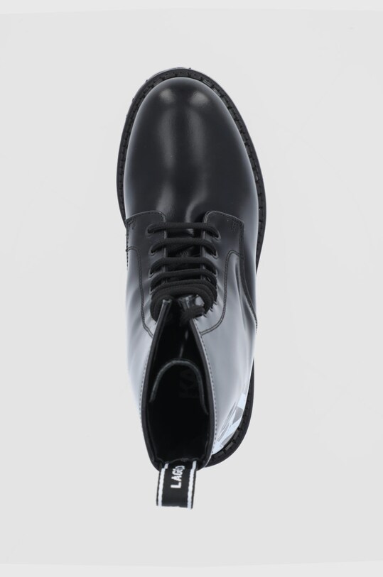 Шкіряні черевики Karl Lagerfeld Troupe чорний KL45450I.Black.Lthr