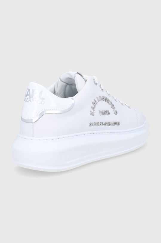 Încălțăminte Karl Lagerfeld ghete de piele Kapri KL62539.01S alb