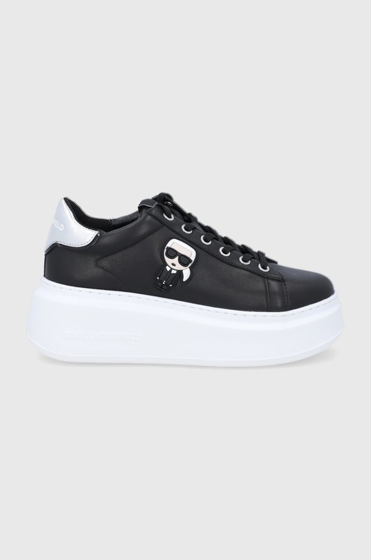 Karl Lagerfeld buty skórzane ANAKAPRI platforma czarny KL63530.000