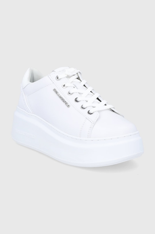 Karl Lagerfeld Buty skórzane KL63515.01W KL63515.01W biały AW21