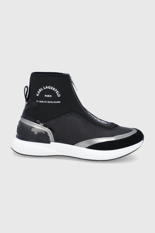 Karl Lagerfeld Buty KL62155.Black.Lthr.T tekstylny czarny KL62155.Black.Lthr.T