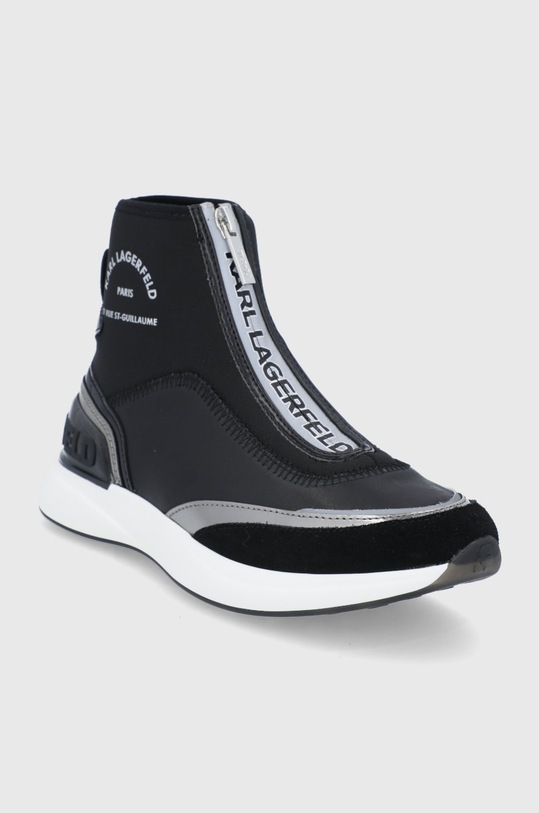 Topánky Karl Lagerfeld KL62155.Black.Lthr.T čierna AW21
