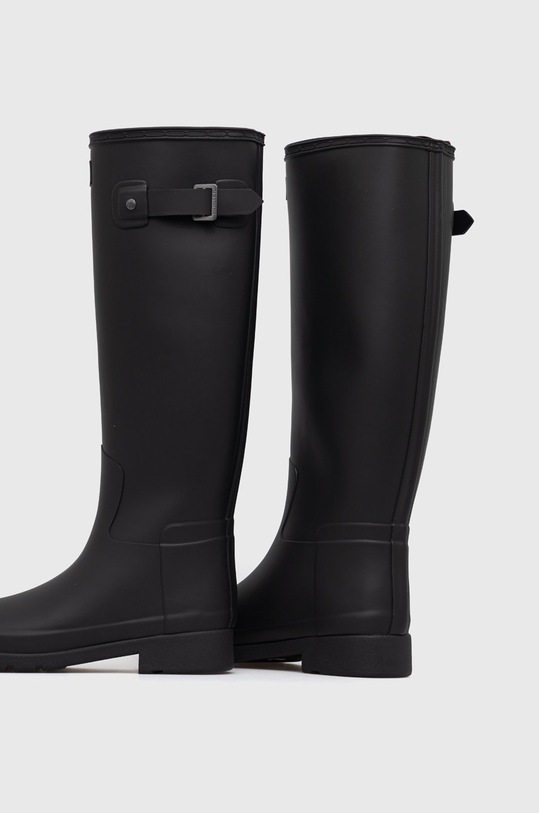 Obuwie Hunter kalosze Refined Tall Boot WFT2200RMA.BLK czarny