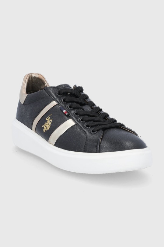 U.S. Polo Assn. bőr cipő CARDI001W.AL1.BLK fekete AW21