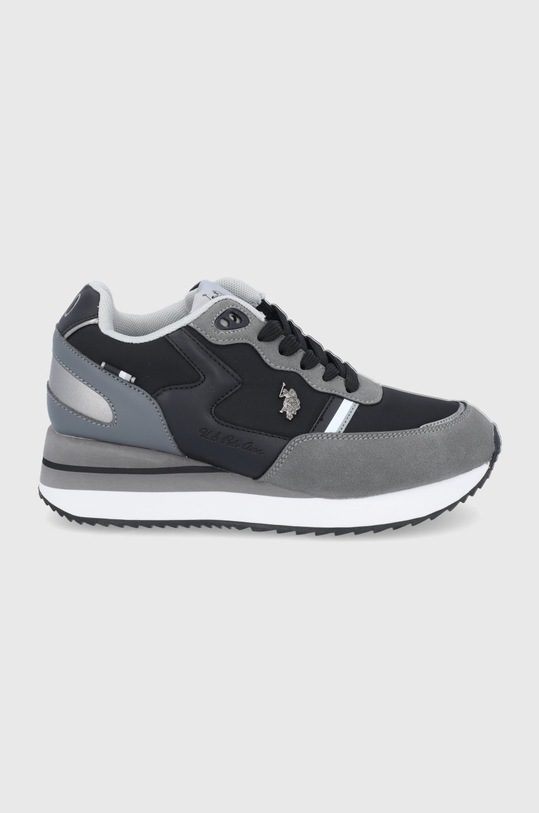U.S. Polo Assn. Buty imitacja skóry licowej szary SYLVI001W.AHT1.BLK