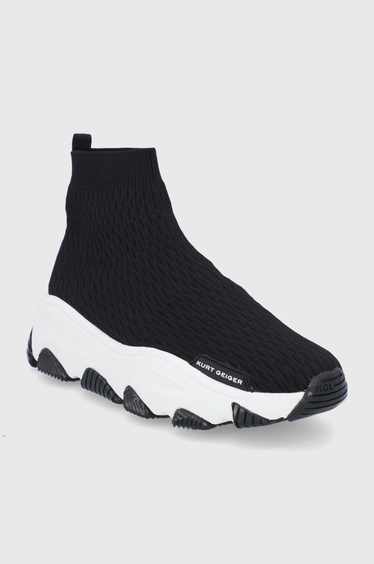 Kurt Geiger London - Buty Lettie Knit Sock 7207001609.01 czarny AW21
