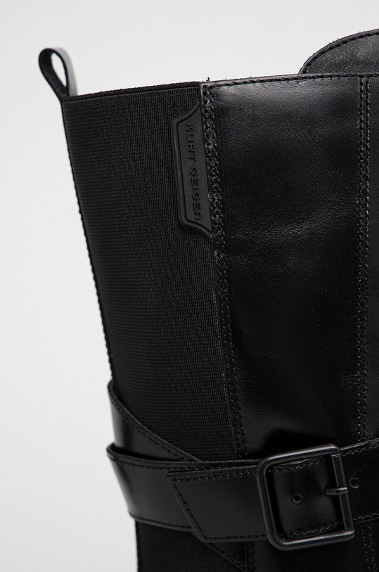 Boty Kožené kotníkové boty Kurt Geiger London 8491900109.00 černá