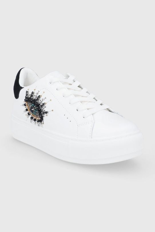 Kožne cipele Kurt Geiger London Laney Eye 8487310109.10 bijela AW21