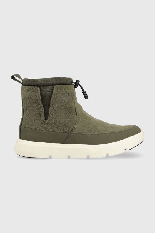 Snehule Helly Hansen semišová koža zelená 11746