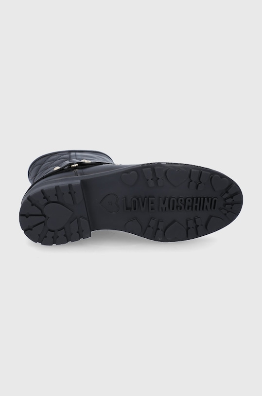 Love Moschino Botki skórzane JA21224G0DIA0000 czarny