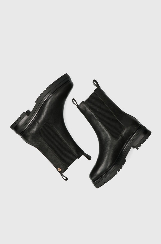 Kožené kotníkové boty Mexx MXRB012701W.1000 černá