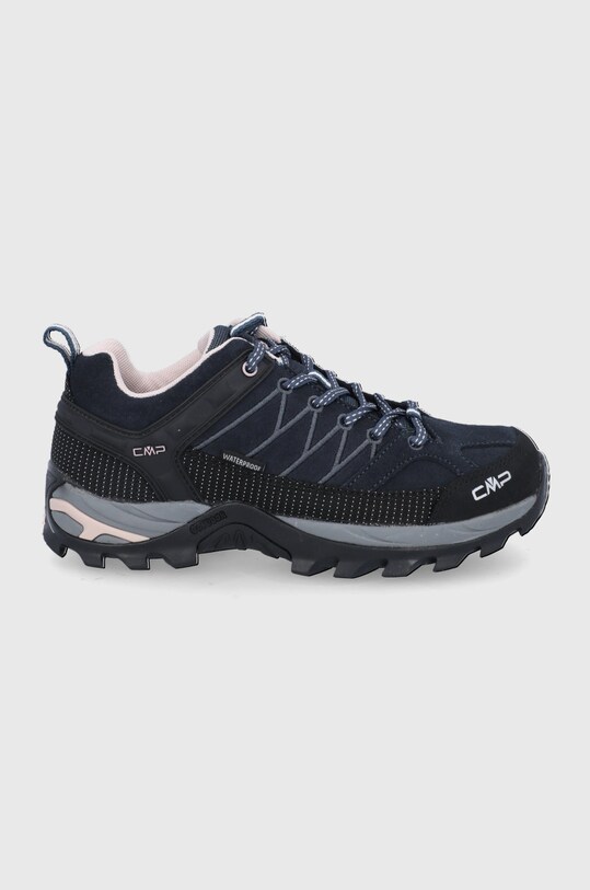 Topánky CMP RIGEL LOW WMN TREKKING SHOES WP semišová koža tmavomodrá 3Q13246.53UG