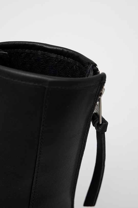 AllSaints Botki skórzane Misty B4ZW0361.BLACK czarny