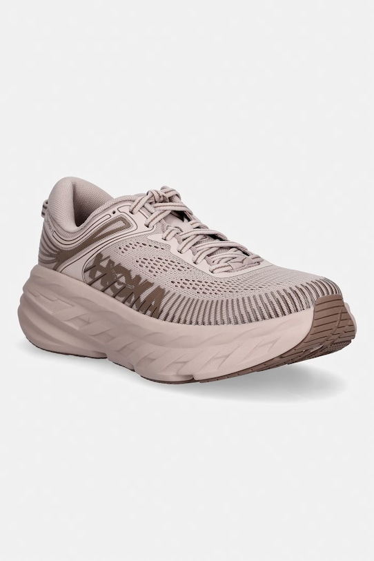 Hoka One One buty do biegania BONDI 7 syntetyczny brązowy 1110519