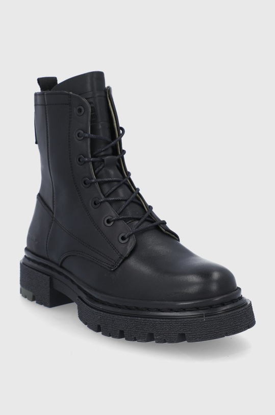 G-Star Workery skórzane KAFEY HGH 2141021802.BLK czarny AW23