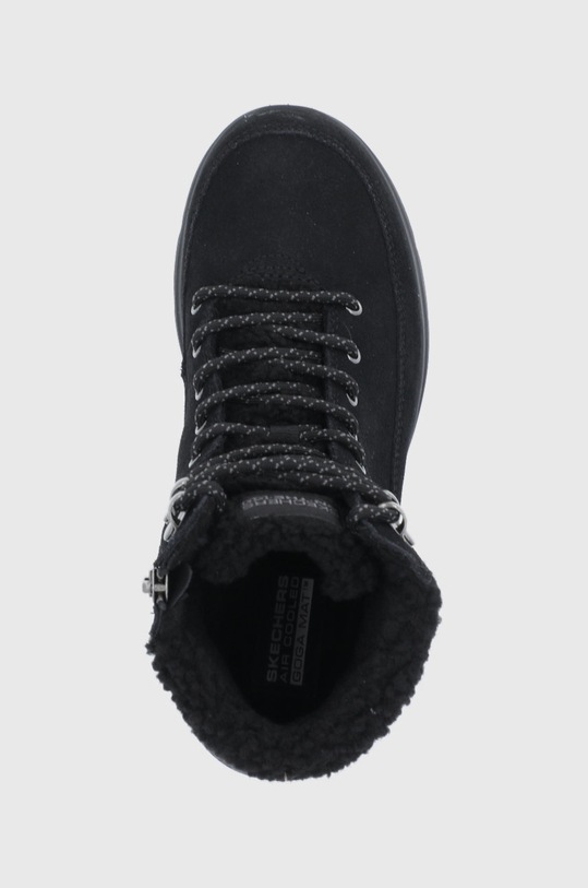 Skechers Cizme de zapada din piele întoarsă negru 16677