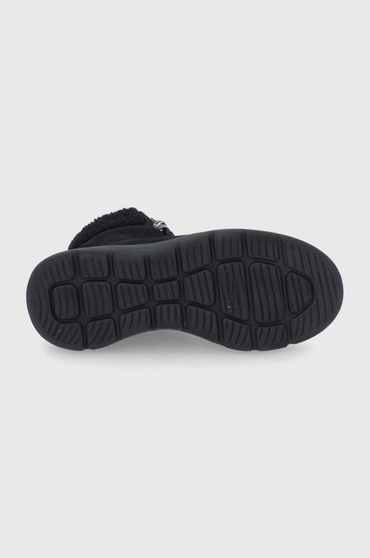 Skechers Cizme de zapada din piele întoarsă 16677 negru