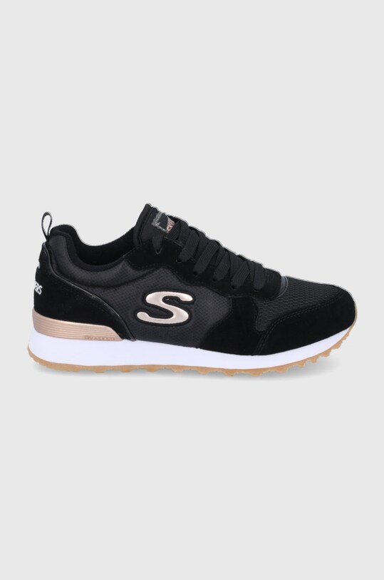 Παπούτσια Skechers δέρμα σαμουά μαύρο 111