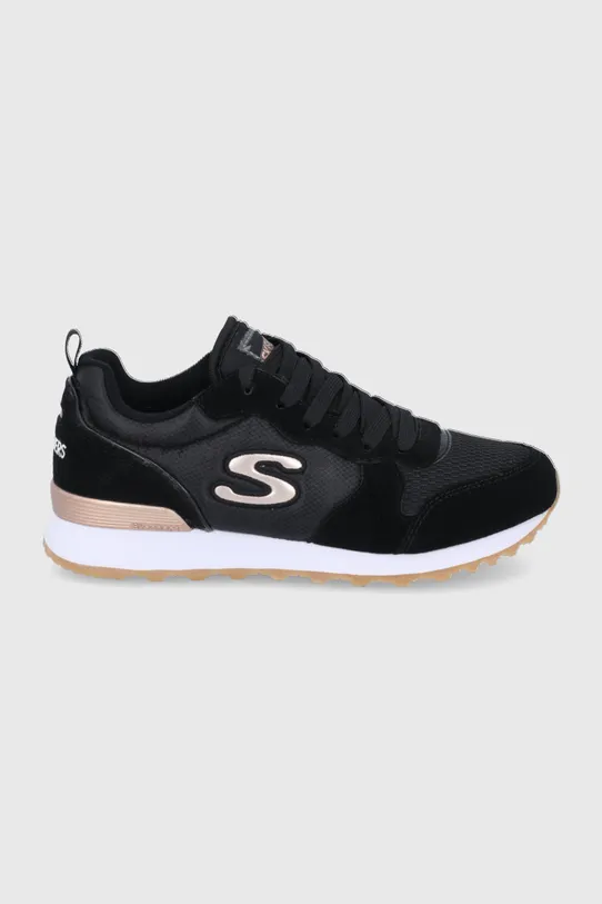 Skechers scarpe pelle scamosciata nero 111