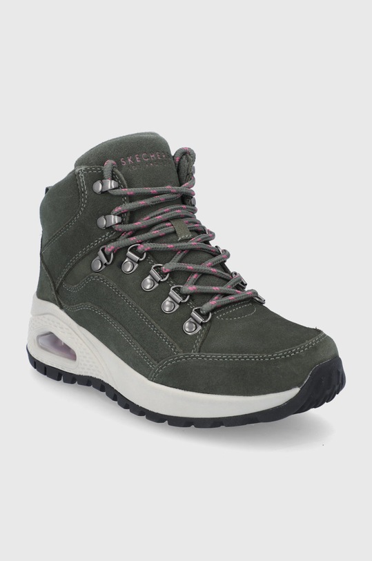 Semišové boty Skechers 155220 zelená AW22