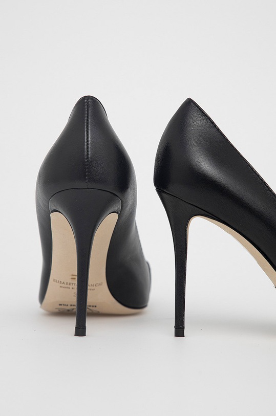 Obuwie Elisabetta Franchi Sandały zamszowe SA16L16E2.110 czarny