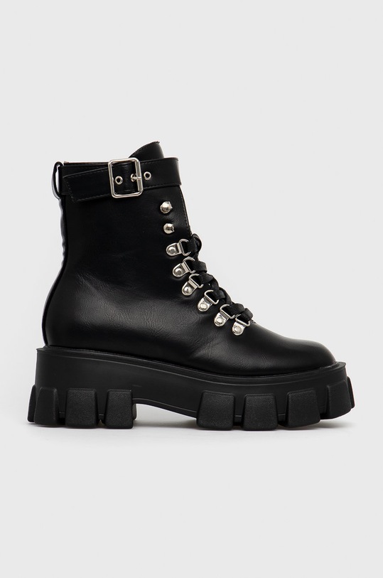 Truffle Collection Botki imitacja skóry licowej czarny ROTA5/B.BLACK.PU