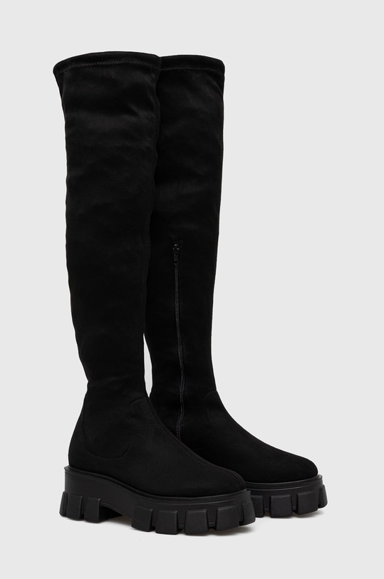Vysoké čižmy Truffle Collection ROTA34.BLACK.MICROFIBR čierna AW21
