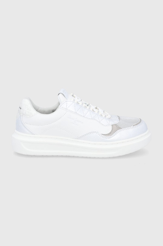 Pepe Jeans scarpe finta pelle fiore bianco PLS31195