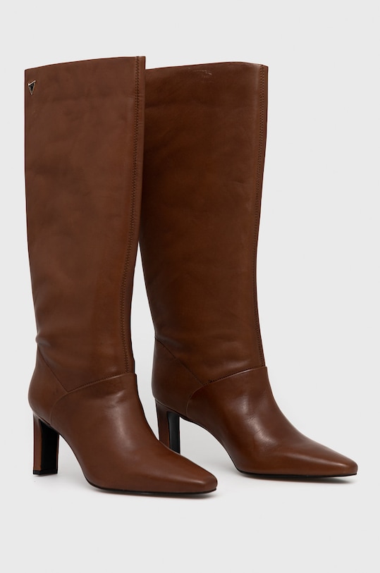 Kožené čižmy Sisley 85KUW3324.904 hnedá AW21