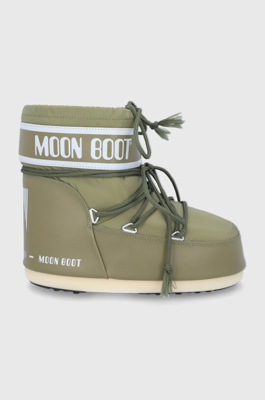 Sněhule Moon Boot imitace kůže zelená 14093400.MOON.BOOT.CLAS
