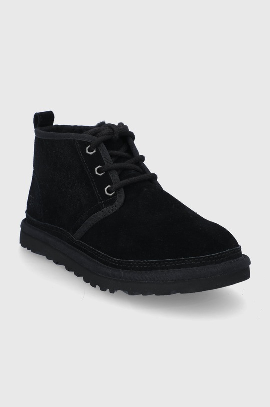 Gležnječe od brušene kože UGG Neumel 1094269.BLK crna AW22