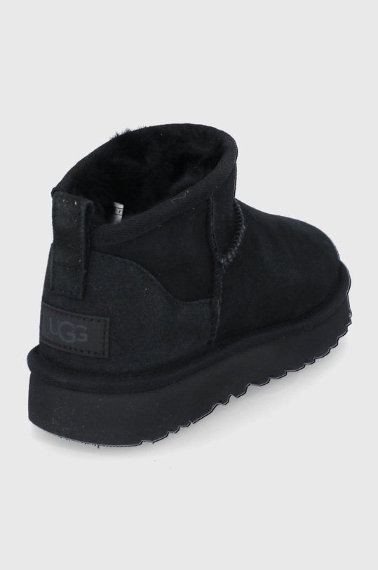 Obuwie UGG śniegowce zamszowe Classic Ultra Mini 1116109.BLK czarny