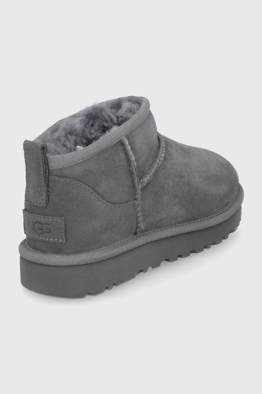 Obuwie UGG śniegowce zamszowe Classic Ultra Mini 1116109.GREY szary