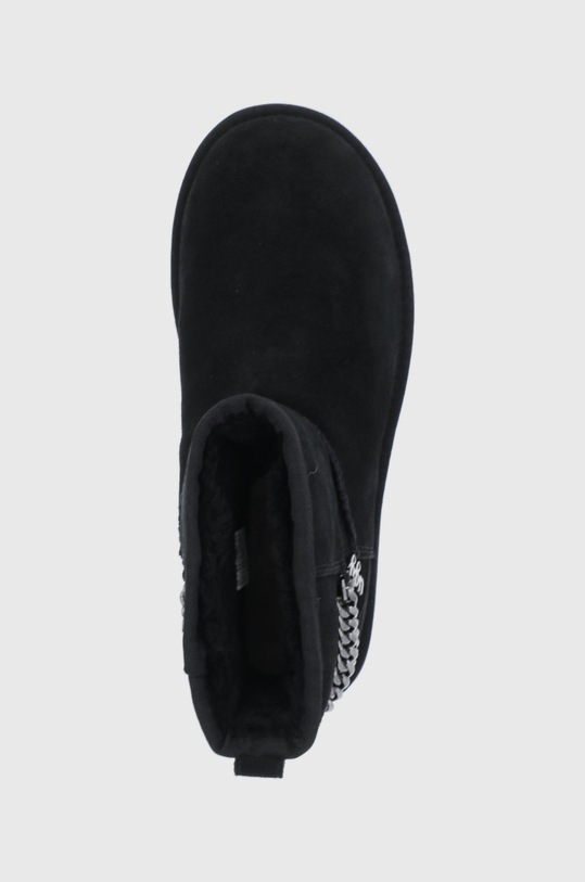 Semišové sněhule UGG Classic Mini Chains černá 1123668.BLK