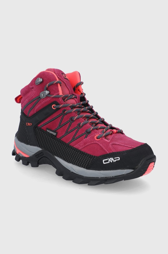 Semišové boty CMP Rigel 3Q12946.06HF fialová AW21