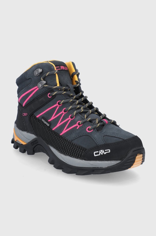 CMP Pantofi de piele intoarsa Rigel Mid Trekking Shoe 3Q12946.54UE bleumarin AW21